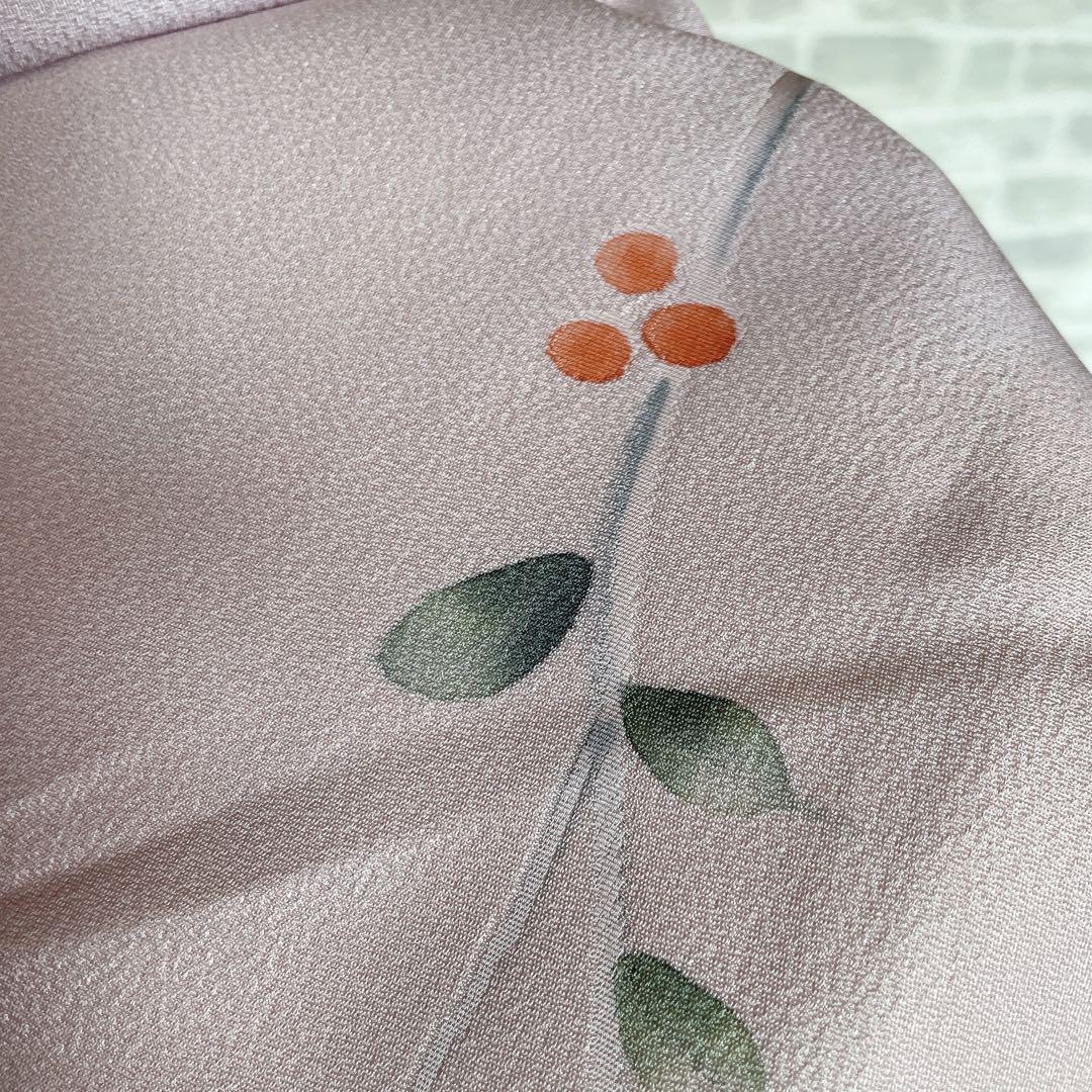 小紋　フルセット　実　枝葉　可愛らしい　お出掛け　お散歩　着物　P2