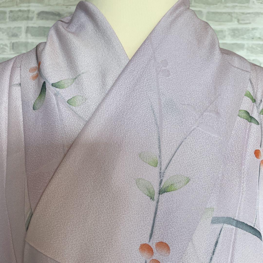 小紋　フルセット　実　枝葉　可愛らしい　お出掛け　お散歩　着物　P2