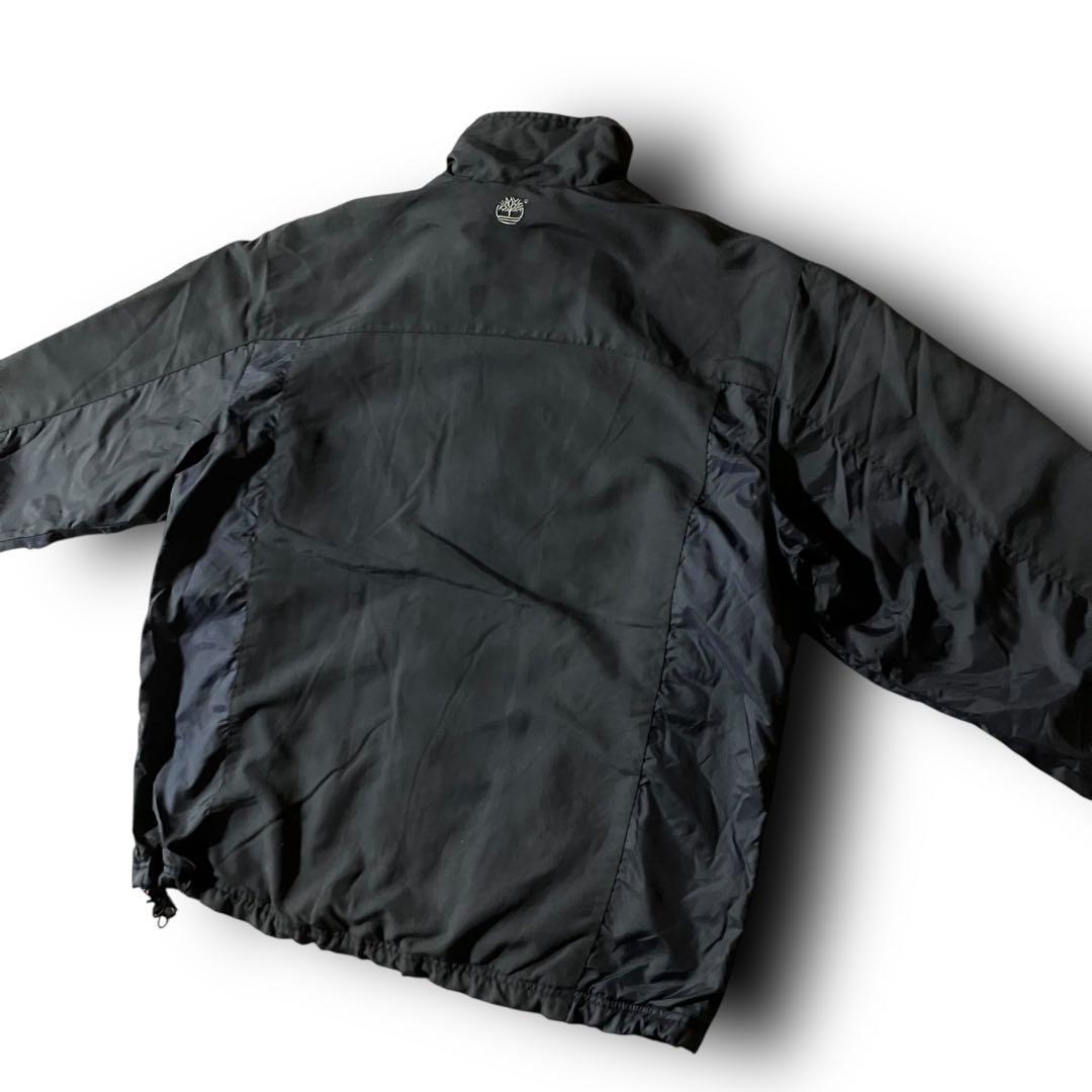 はる様☆Timberlandウォームアップジャケット短丈ナイロンドローコード刺繍