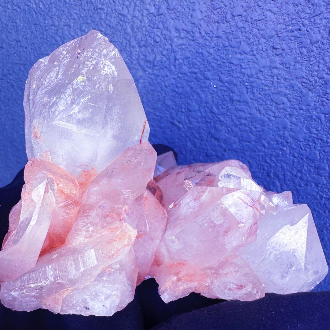 希少❗️超綺麗♡キラキラ☆超強いパワー ピンク ヒマラヤクラスター天然石A1432