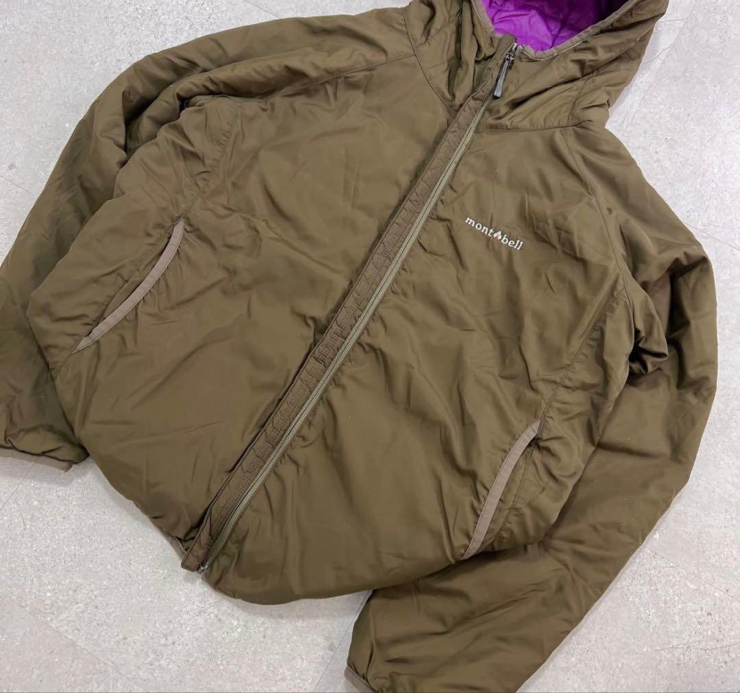 ジャケット・アウター mont-bell down parka purple brown M