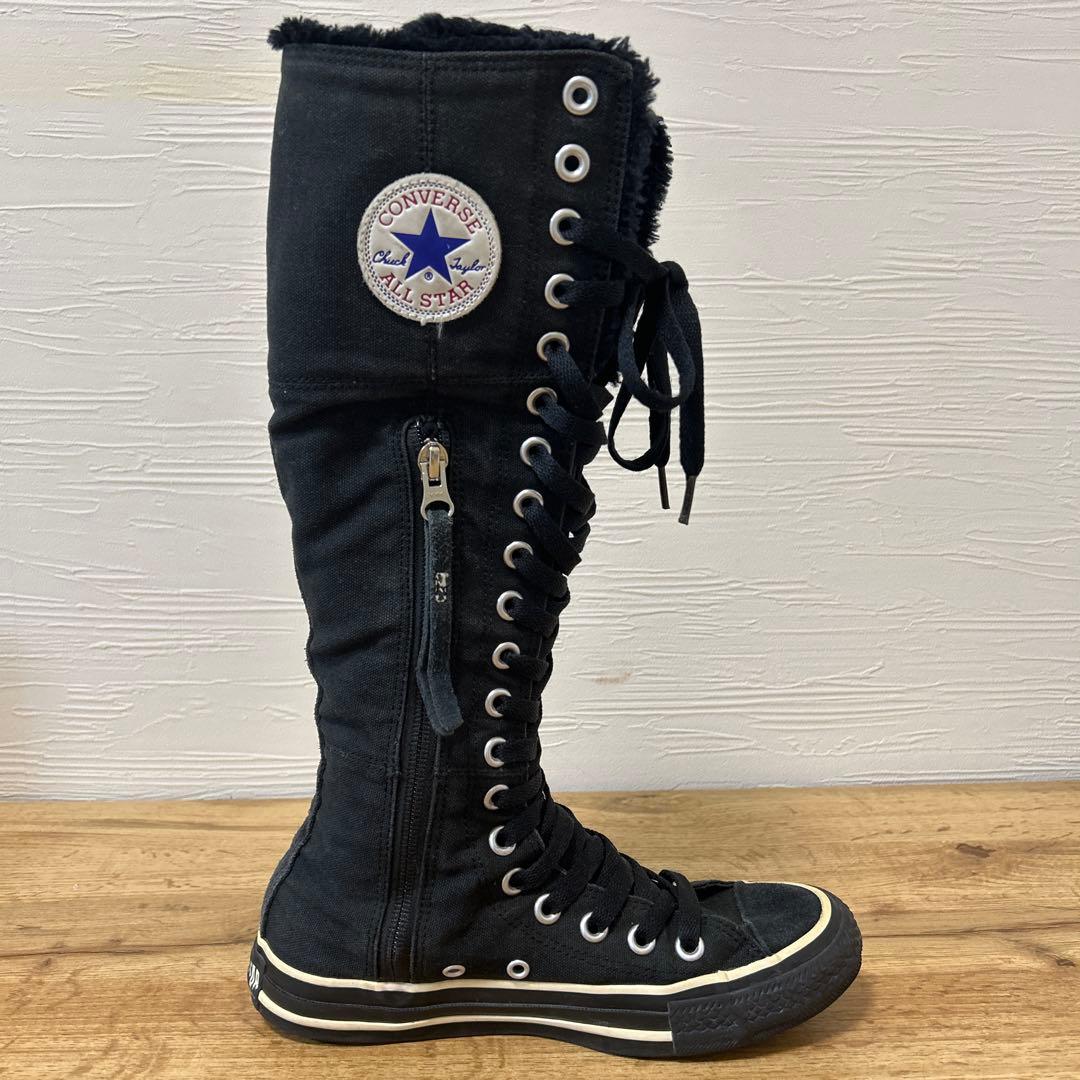 コンバース CONVERSE ファー ロングスニーカー Y2K 23.5