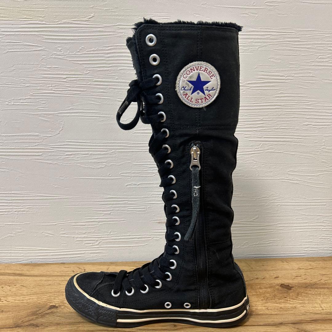 コンバース CONVERSE ファー ロングスニーカー Y2K 23.5