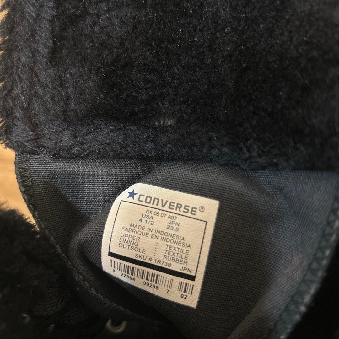 コンバース CONVERSE ファー ロングスニーカー Y2K 23.5