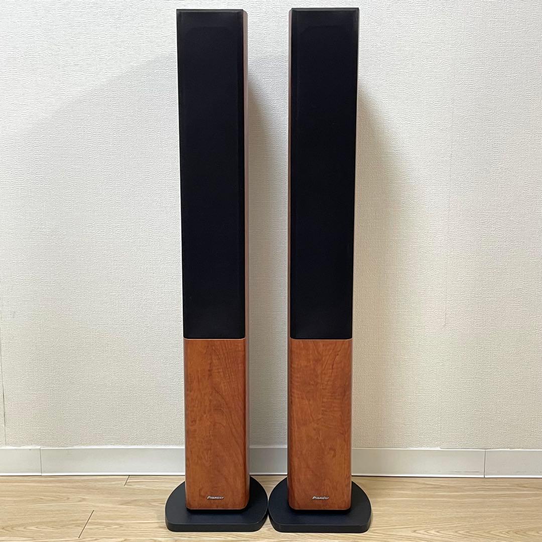 極美品 Pioneer パイオニア トールボーイスピーカー 木製
