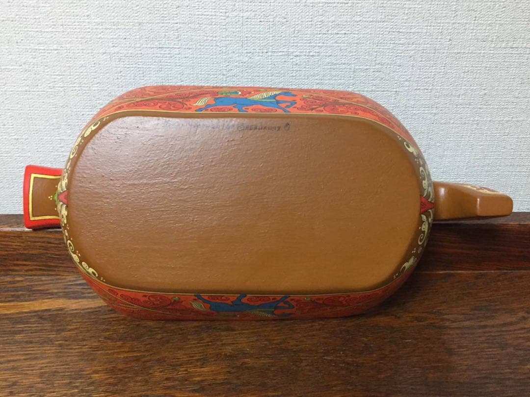 ロシア雑貨☆馬型の飾り皿 縁起物 アルハンゲリスク オリガ作 マトリョーシカ