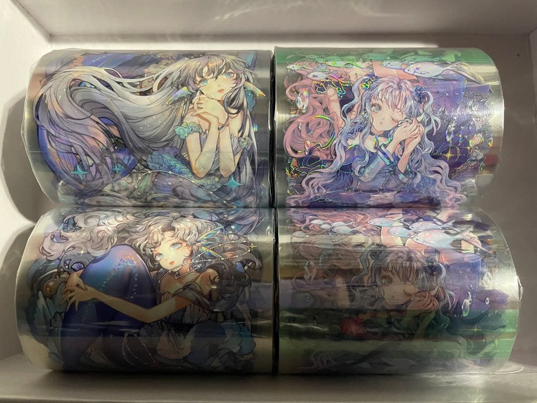 海外マステ まとめ売り 人物 女の子 墨魚 4本セット