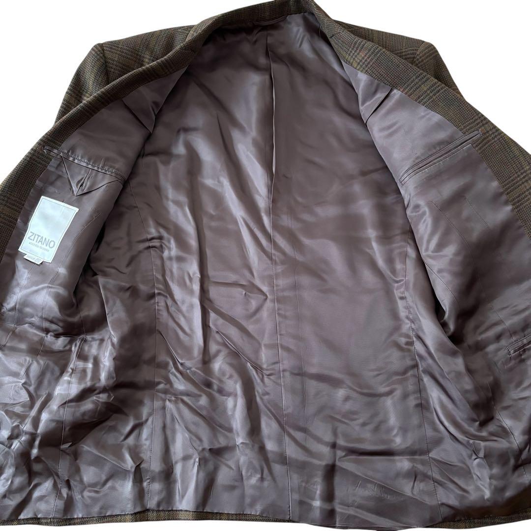 【レトロコーデ】 チェック ウールスーツ ヴァレンティノ ネクタイ ピンズセット