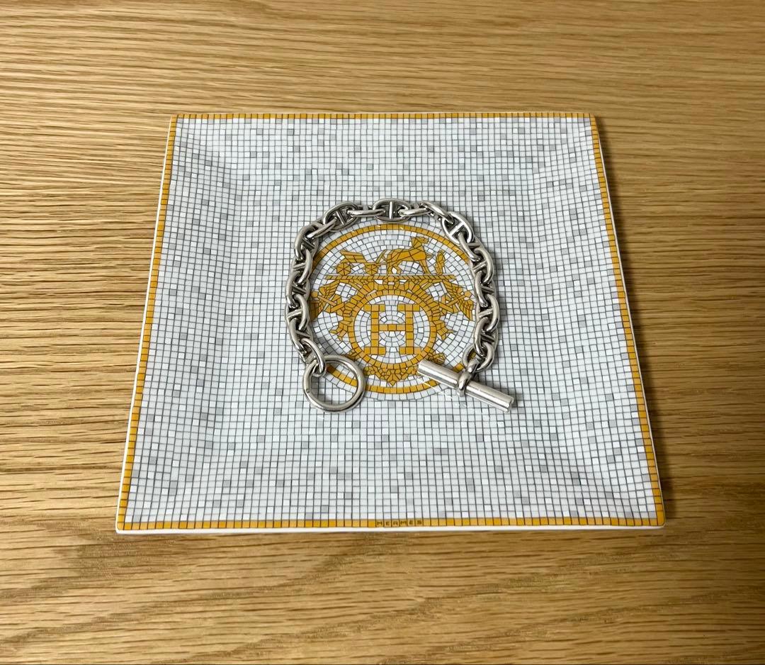 カレ No3 トレー HERMES エルメス プレート 皿 モザイク ゴールド