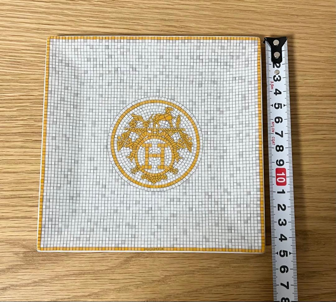 カレ No3 トレー HERMES エルメス プレート 皿 モザイク ゴールド
