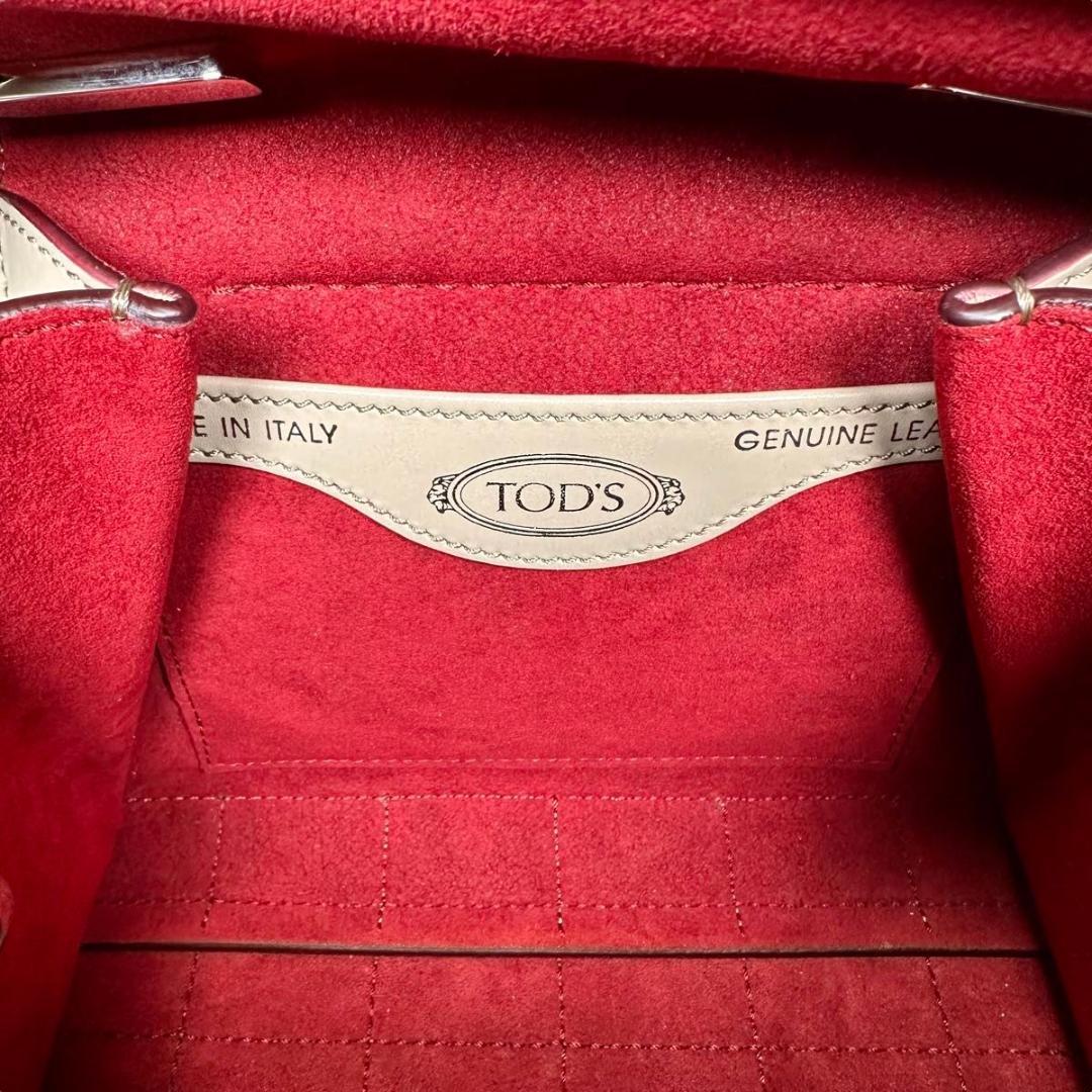 TOD'S トッズ ツイスト レザー ハンドバッグ ボーリングバッグ 2way