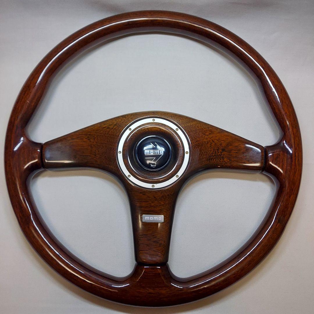 momo ウッド ステアリングホイール 3スポーク 36Φ