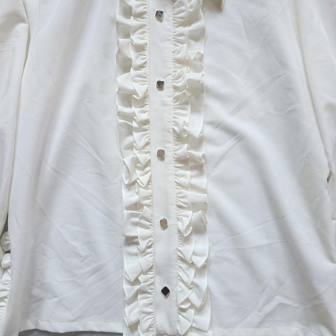 完売品 seyto ロングフリル ビッグカラーシャツ サイズ1