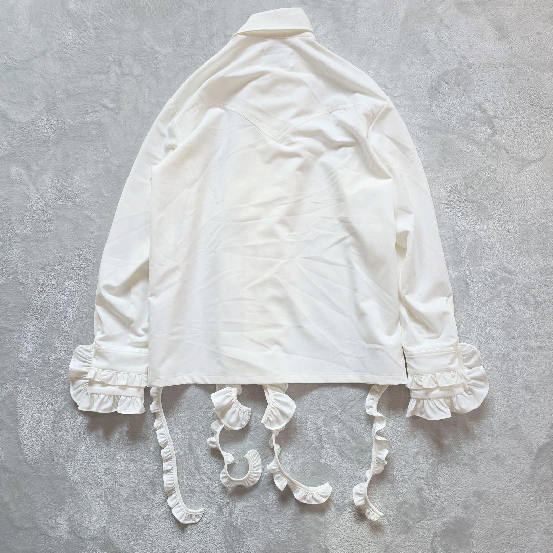 完売品 seyto ロングフリル ビッグカラーシャツ サイズ1