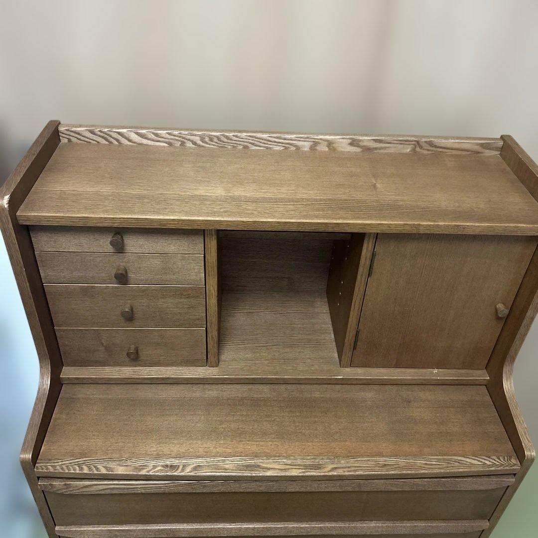 北欧風　ノルディック　ライティングビューロー　机　デスク　パソコンデスク　木製