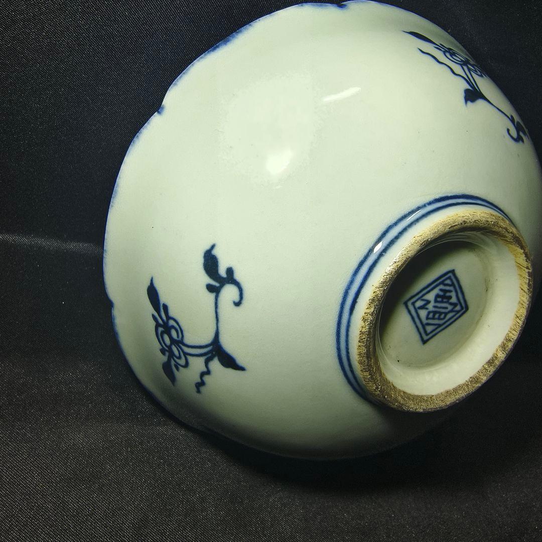 中国骨董 青花磁茶碗 染付 明清磁器 古玩 アンティーク 古美術 蒐集家放出美品