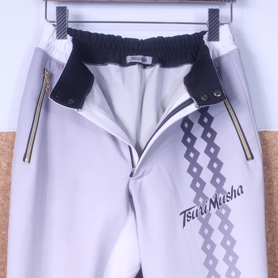 釣武者 W・eye ライトプレーンスーツ L ホワイト 上下