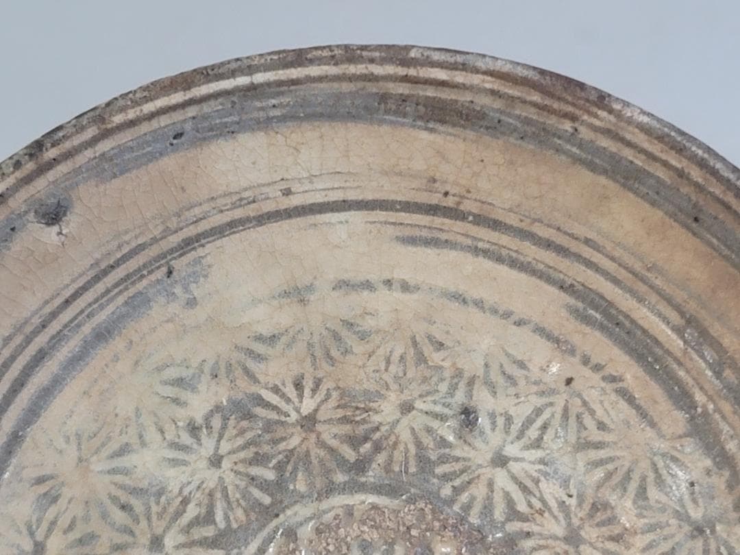 古美術 李朝 花三嶋 小皿 DT358