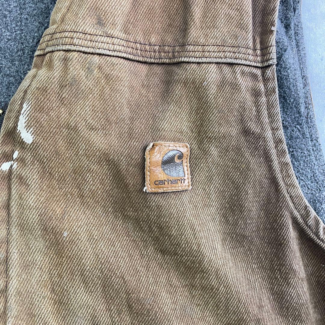 USA製✨00s carhartt【L】ダックベスト/ヴィンテージ フェード