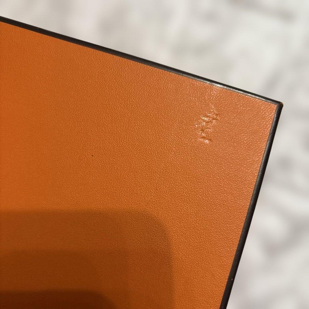 美品　HERMES エルメス タオル2セット　オレンジ&ブルー　箱付き