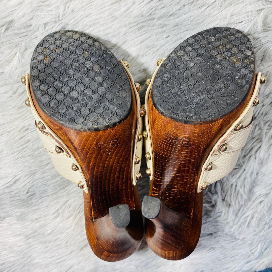 グッチ ミュール サンダル ホースビット スタッズ サイズ35