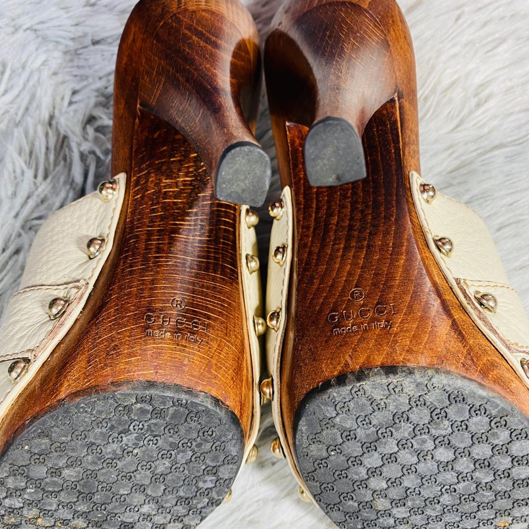 グッチ ミュール サンダル ホースビット スタッズ サイズ35