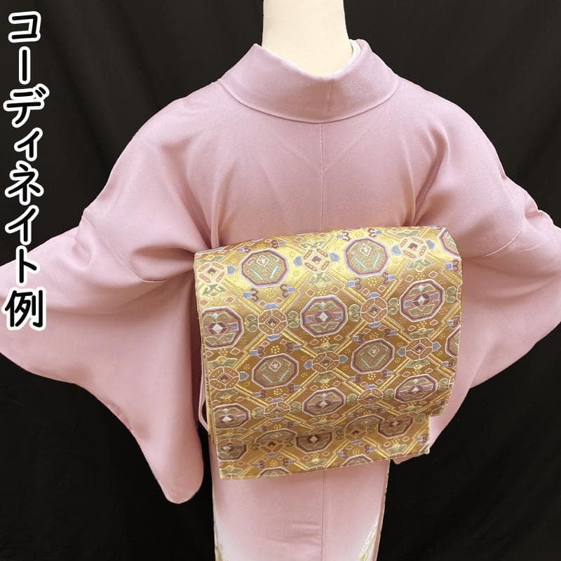 512mt55,504mu51●豪華 縫い取り訪問着 宝相桜華文 金銀糸きらめく