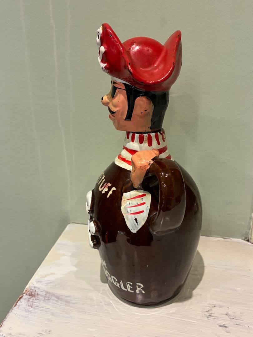 ビンテージ50s スカル　髑髏　骸骨　海賊　パイレーツ　デカンタ　Japan