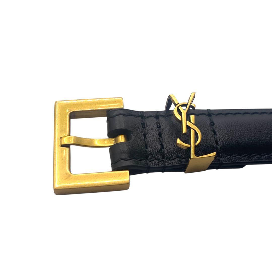 美品★YSL イヴサンローラン　細いベルト81-91cm