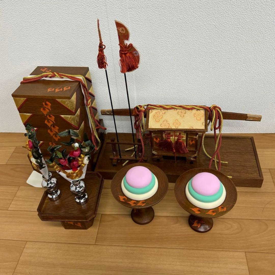 雛人形　桃の節句　雛人形　ケヤキ昇り蔦