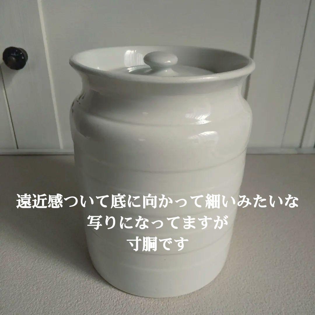 アンティーク　陶器キャニスター　RAISINS