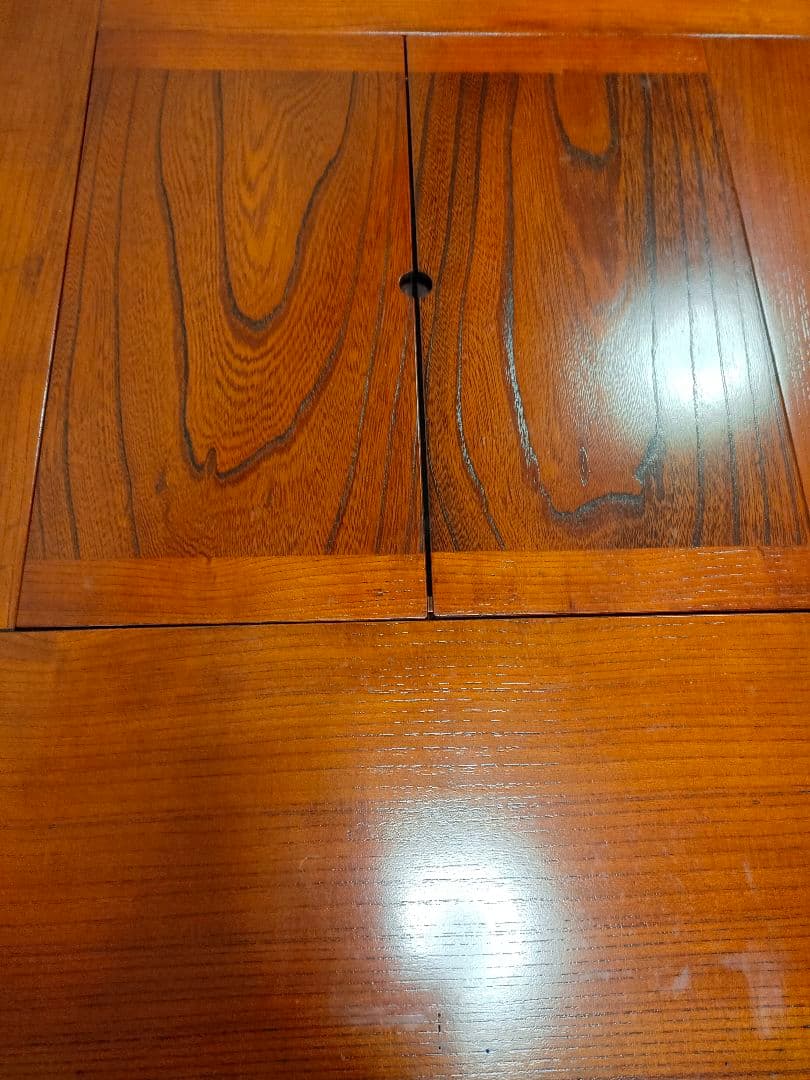 囲炉裏■欅■無垢■漆■座卓■和■アンティーク■レトロ■テーブル■ちゃぶ台/火鉢