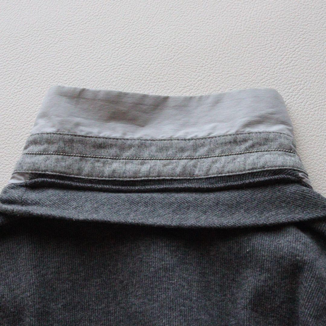 5362【美品】ブルネロクチネリ　コンビネーションニット カシミヤ混 モニーレ