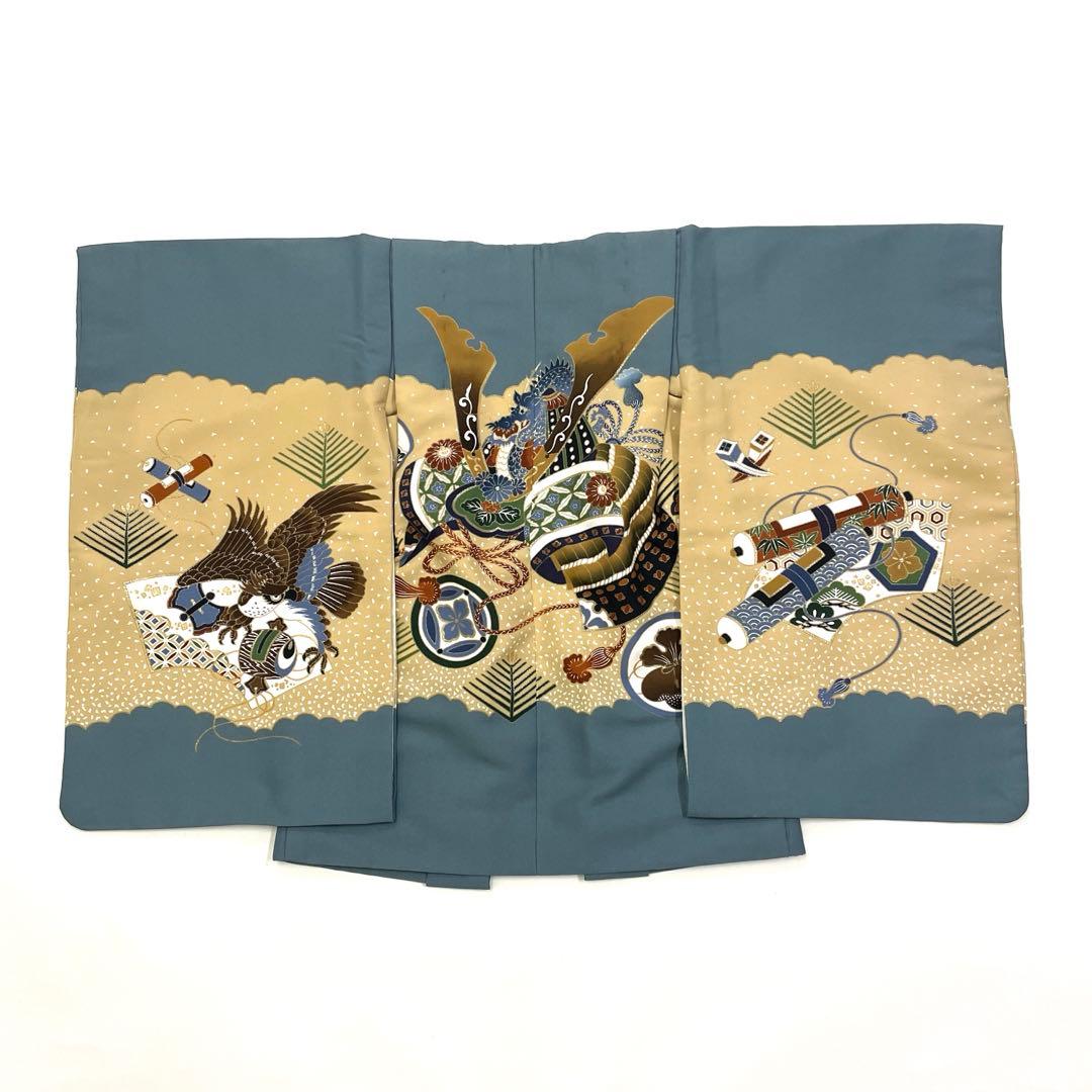 七五三 羽織セット 男の子 羽織 着物 長襦袢 半衿付き 5歳 No.132