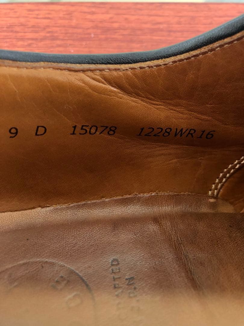 wheel robe US9D 黒 レザー モカシン シューズ