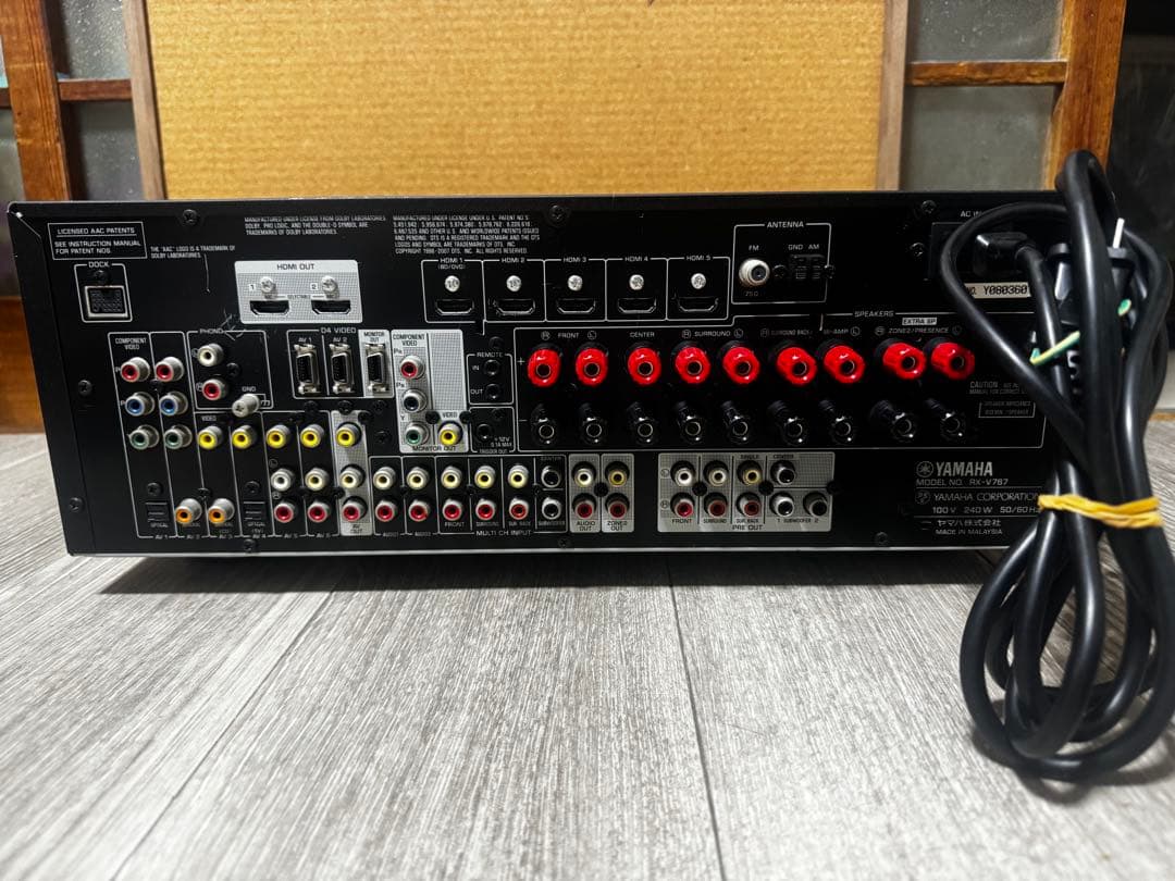 動作確認済 YAMAHA RX-V787 AVアンプ HDMI映像OK