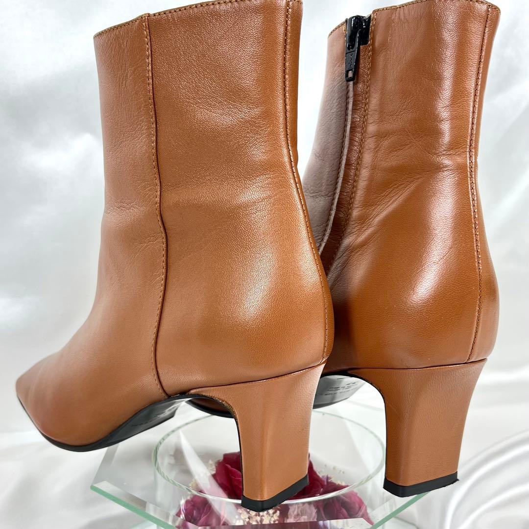 【美品】ファビオルスコーニ × アナイ 別注 レザー スクエア ショートブーツ