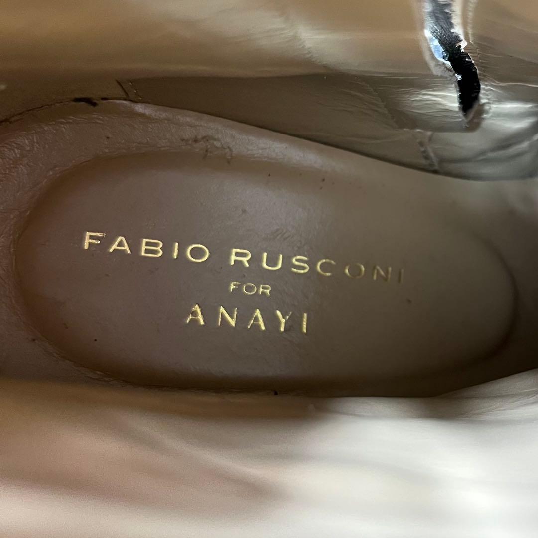 【美品】ファビオルスコーニ × アナイ 別注 レザー スクエア ショートブーツ