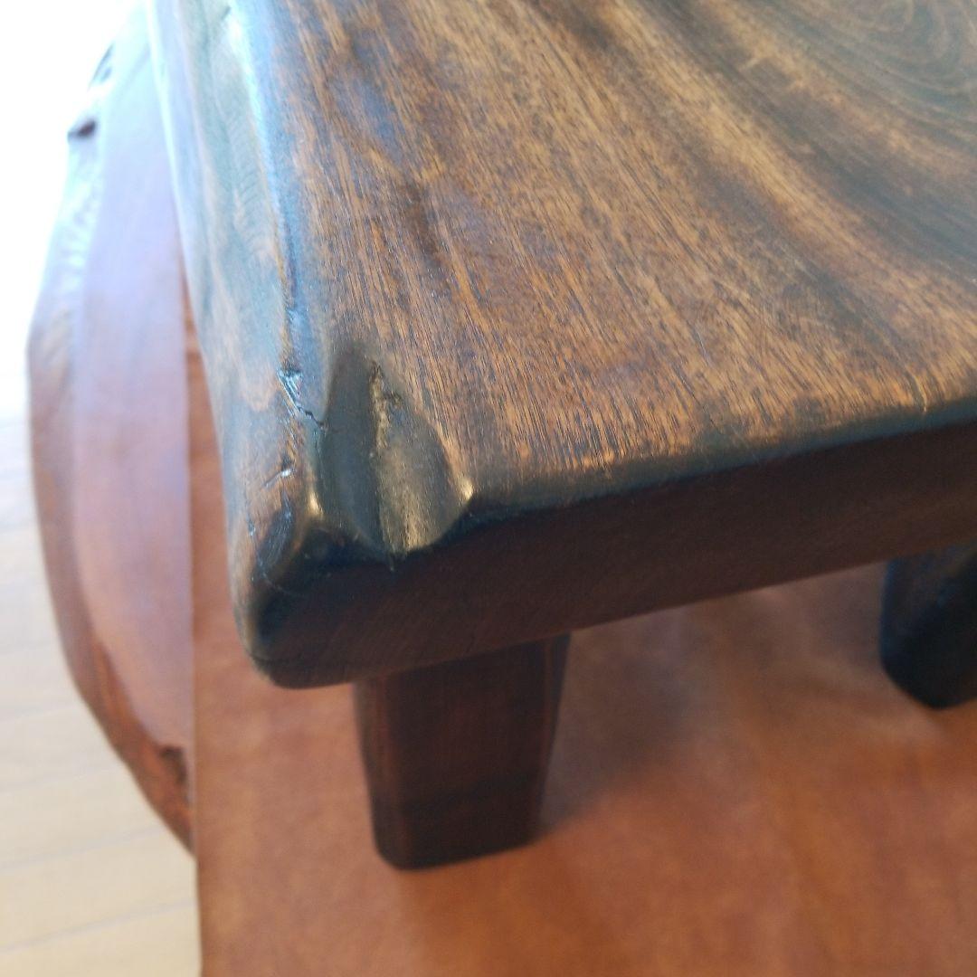 サイドテーブル《楠の木》クスの木　無垢材