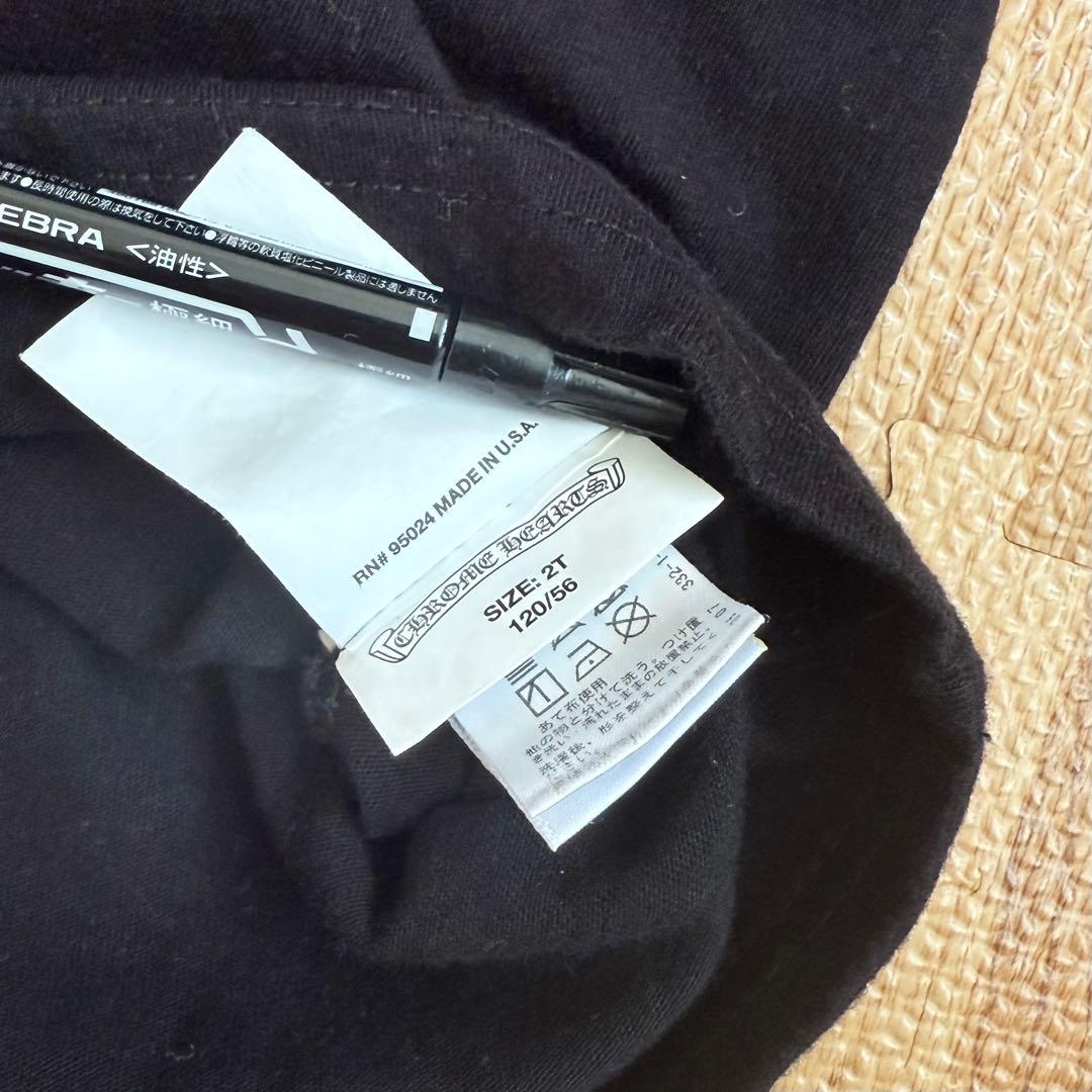 CHROME HEARTS ブラックTシャツ 120/2T