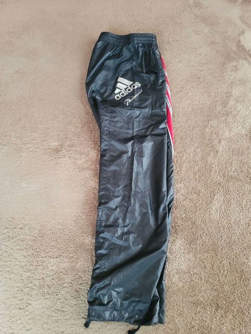 美品❗adidas Professional ジャケット パンツセット L黒/赤