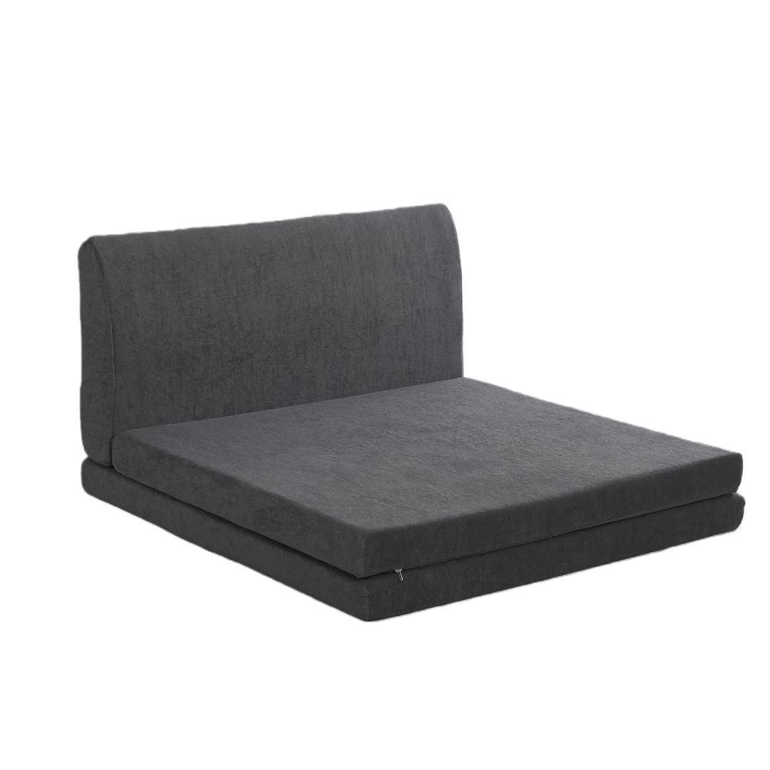 【厚さ8cm】高反発マットレス シングル S 二つ折り 背もたれ付き