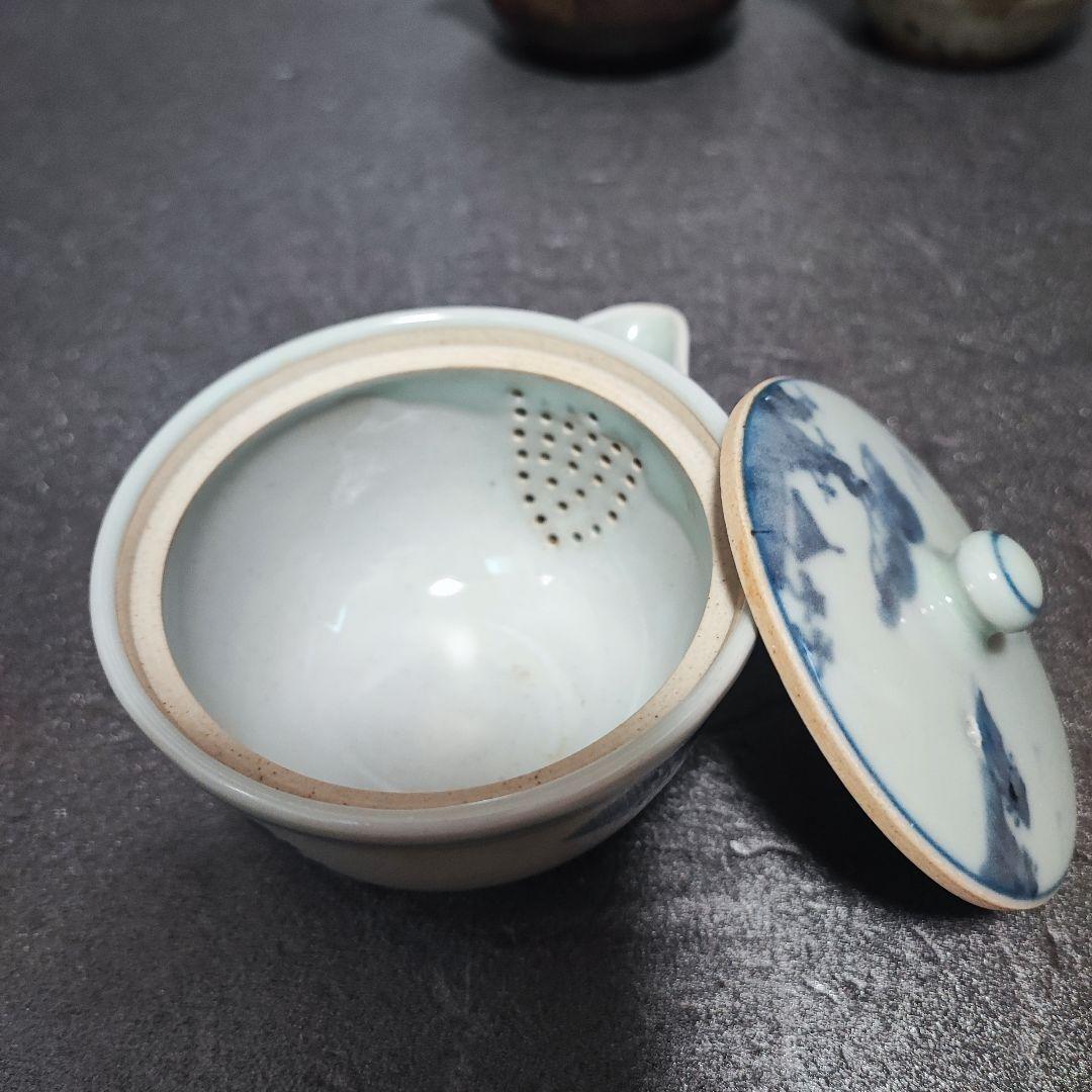 急須　宝瓶　備前焼　染付など　3点まとめ