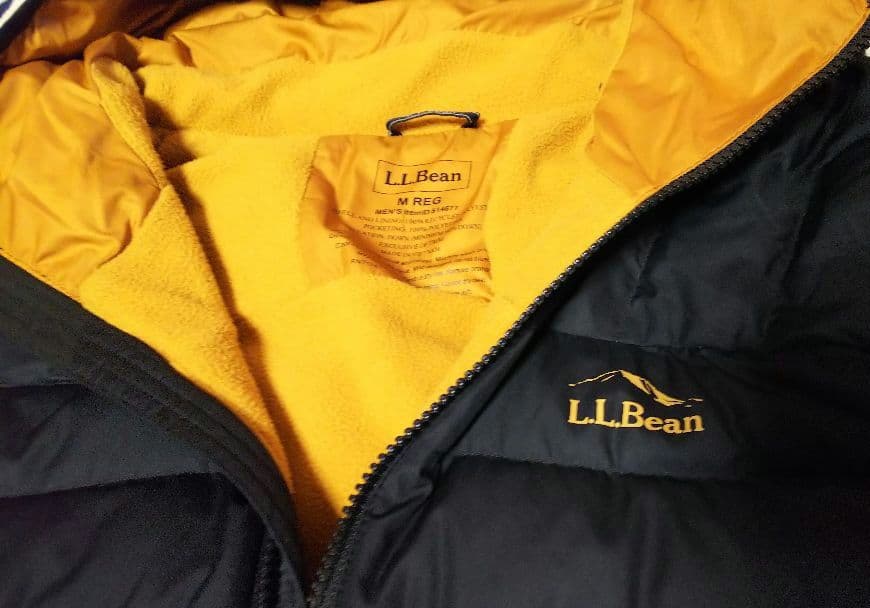 LLBeanエルエルビーンダウンフードジャケットUS−Mサイズ