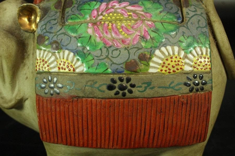 煎茶 象水注 萬古焼 時代物(K-LC757)