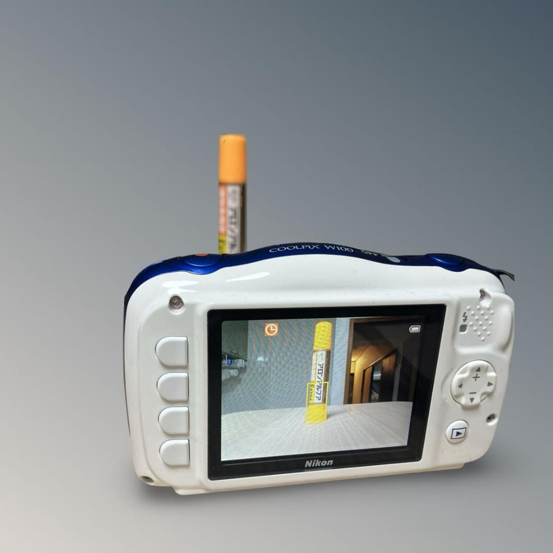 【極美品】Nikon COOLPIX W100 マリン 防水 デジカメ カメラ