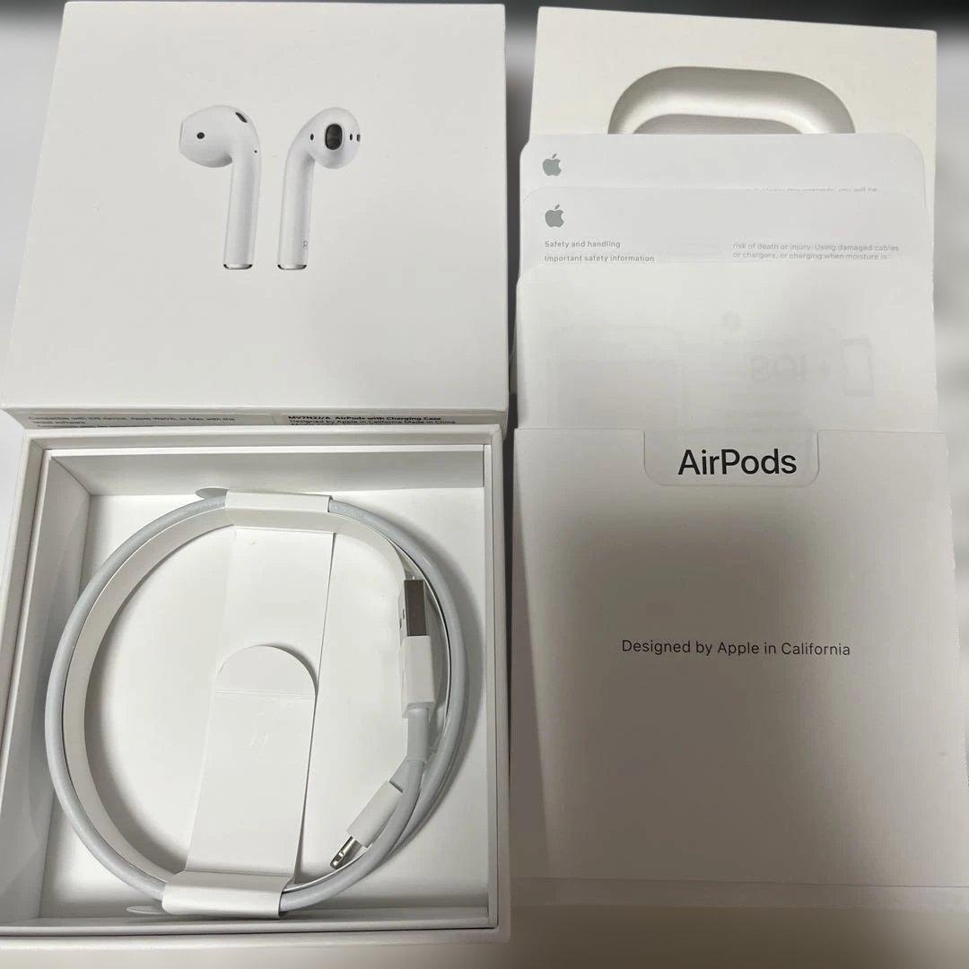 【中古全付】AirPods（第2世代）MV7N2J/A ケース付き