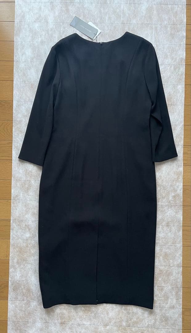 新品　theory luxe 七分袖ひざ丈ワンピース　ブラック　36
