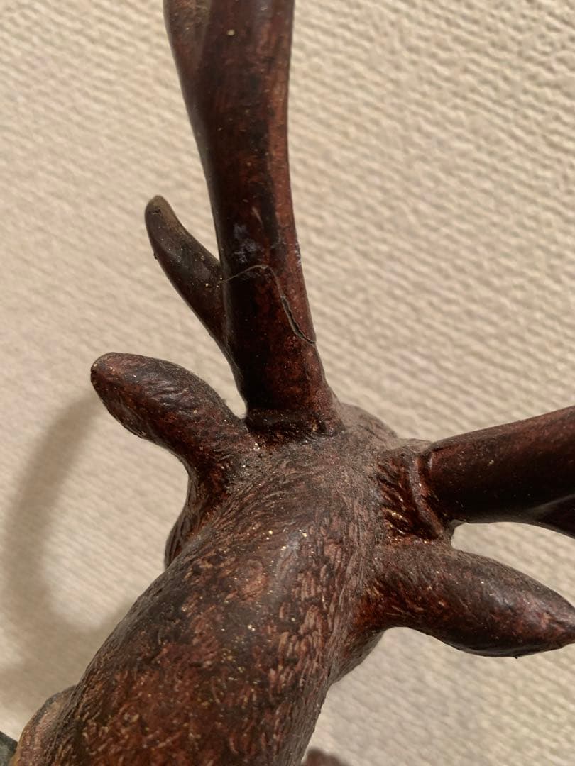 紳士鹿の置物　ヨーロッパ　欧州　工芸品　美術品 訳あり