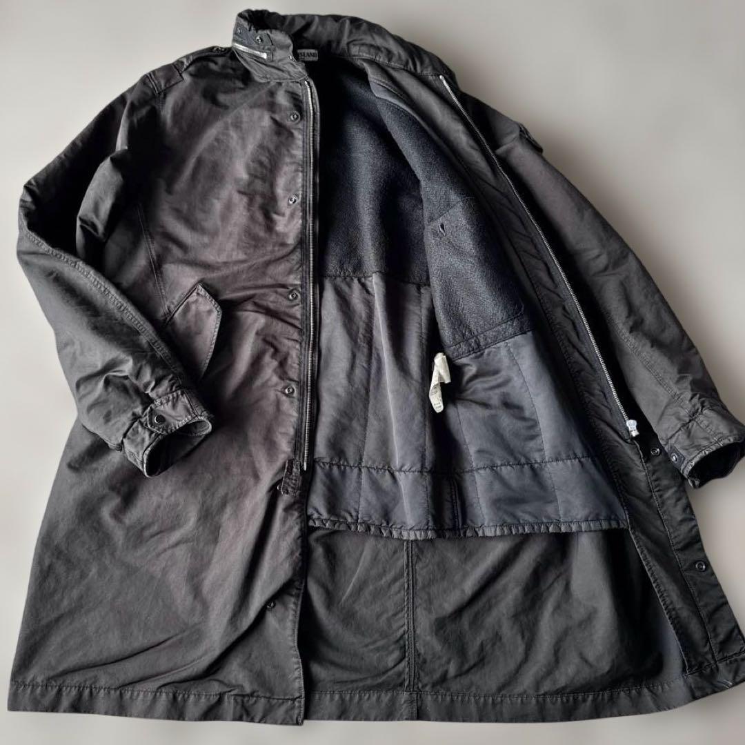 2009AW ストーンアイランド　モッズコート　ブラック　モード　大きめM